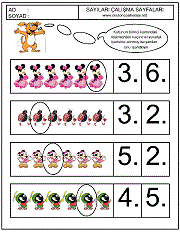 çocuklar için sıra kavram çalışmaları